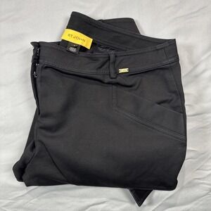 St John Black‎ Capri Cargo Pants Womens 8 Yellow Label USA Made Pockets